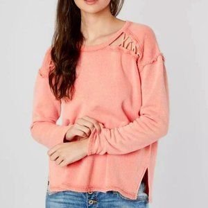 White Crow Everly Distressed / Mineral Washed Pullover (NWT!)